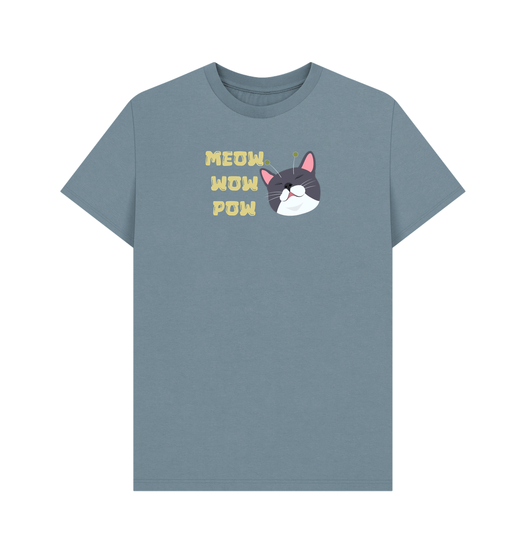 Stone Blue Printed T-shirt