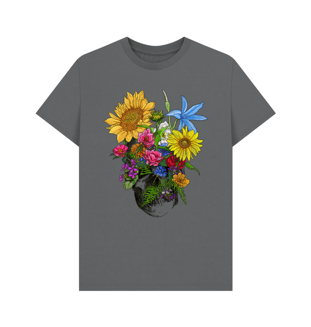 Slate Grey Printed T-shirt