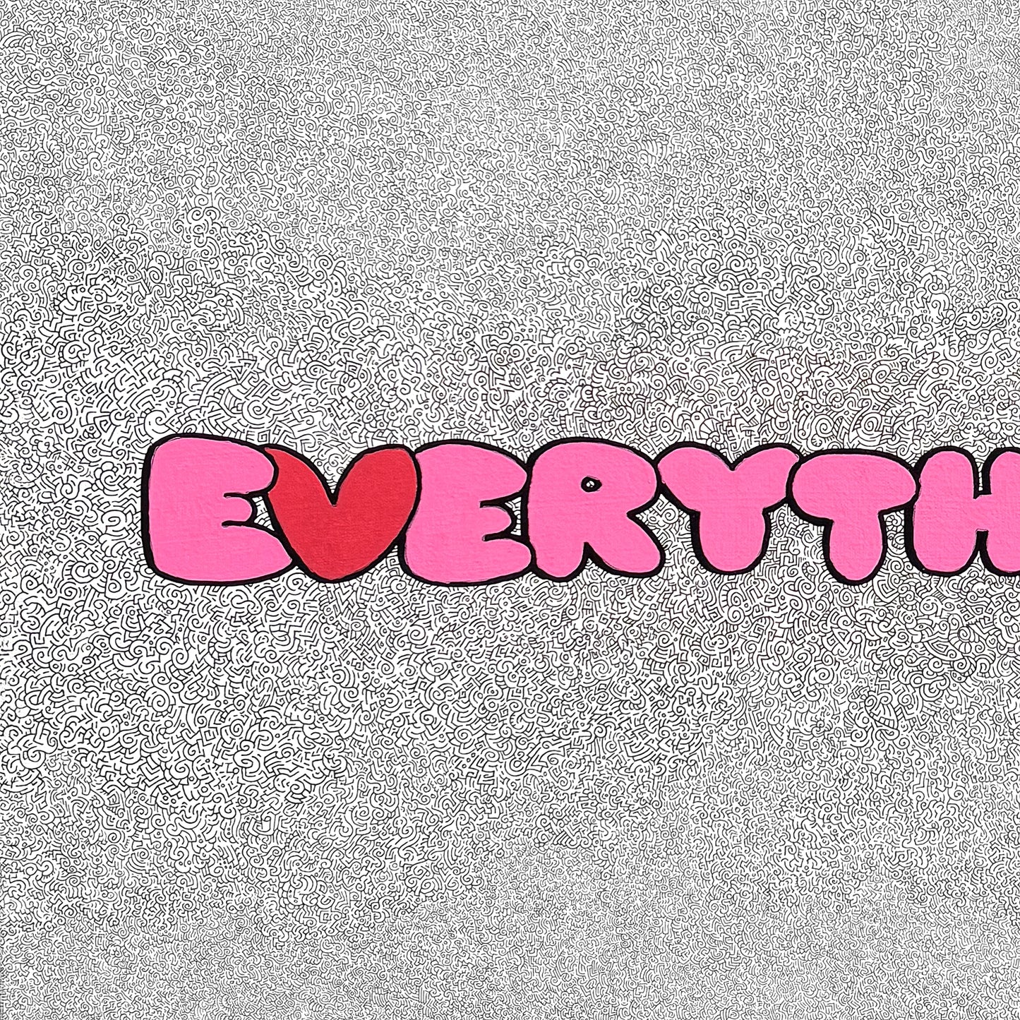 "Everythingy" • 27" x 27" Mixed Media • Original Artwork on Canvas