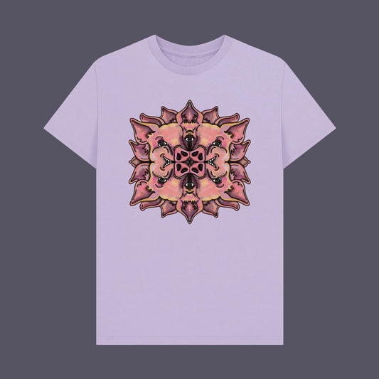 Trippy Pig Flower Organic Tee
