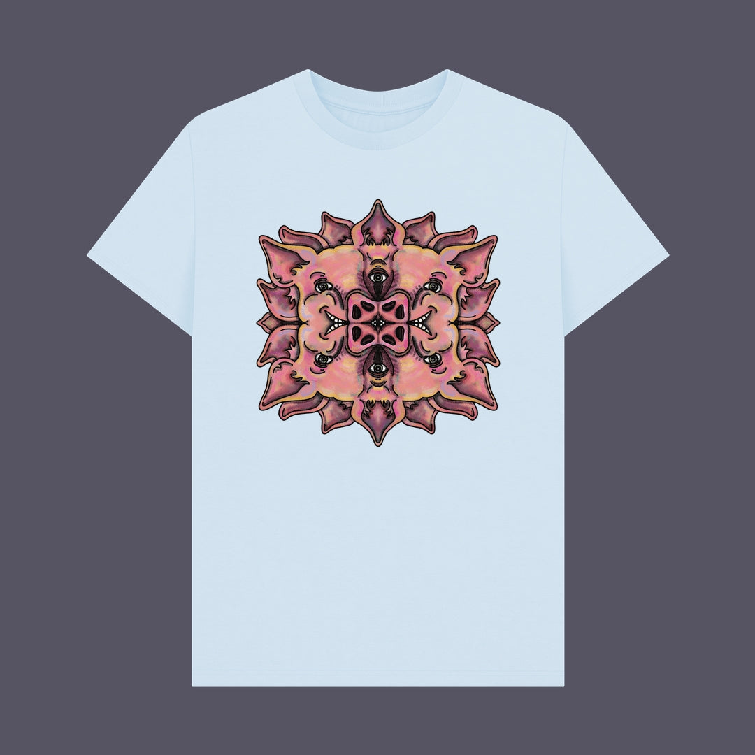 Trippy Pig Flower Organic Tee