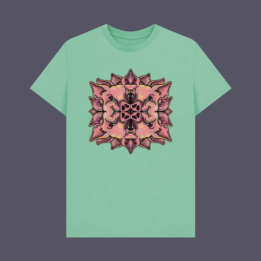 Trippy Pig Flower Organic Tee