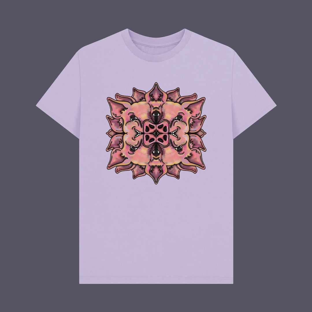 Trippy Pig Flower Organic Tee